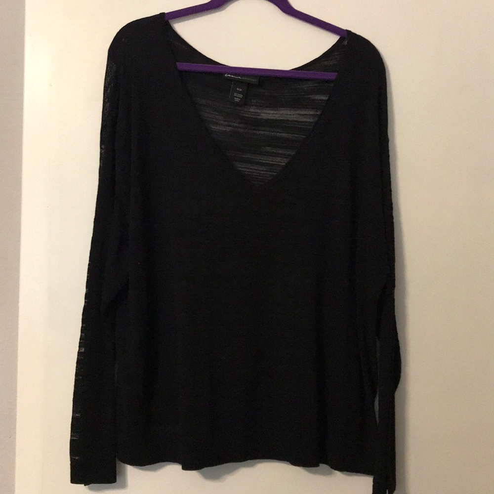 Sheer Black Sweater